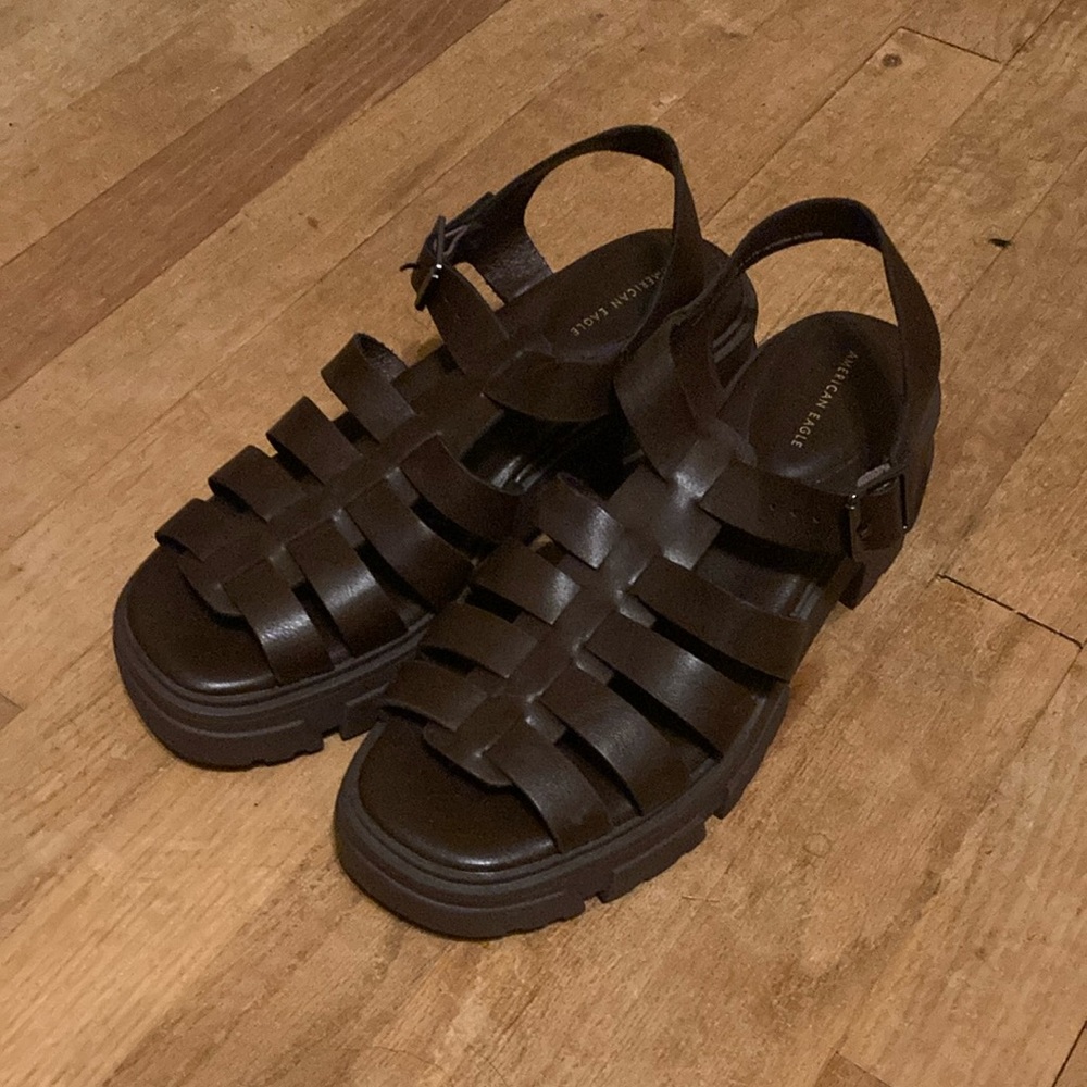 American Eagle Outfitters Rich Brown Sandals